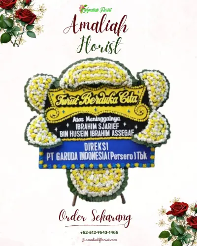 Papan Bunga Duka di Dasan Agung